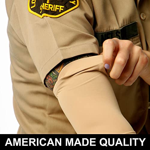 Tat2X Ink Armor Premium Half Arm Tattoo Cover Up Sleeve - No Slip Gripper - U.S. Made