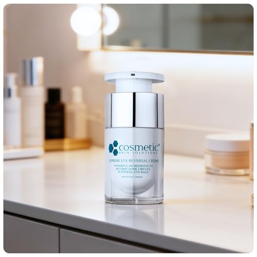 Supreme Eye Reversal Cr?me ? Anti Aging Eye Cream for Dark Circles, Puffiness, and Fine Lines ? Peptide-Infused Hydrating Formula with Caffeine, Green Tea, and Hyaluronic Acid ? 0.5 fl oz
