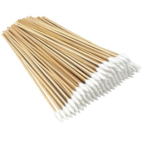 Eyxformula 6 Inch Cotton Swabs for Gun Cleaning - 200 Pcs