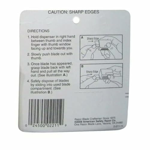Gem Super Stainless Steel Single Edge Blades 10 Each (Pack of 2)