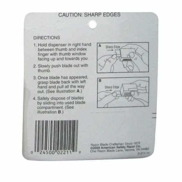 Gem Super Stainless Steel Single Edge Blades 10 Each (Pack of 2)