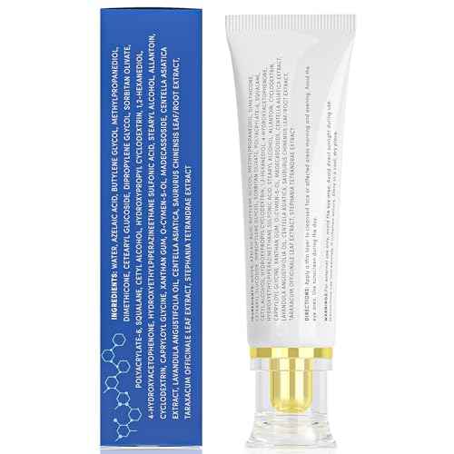 10% Azelaic Acid Acne Cream, Premium Azelaic Acid Facial Cream - Redness Relief For Face, Redness Reducing Skin Care, Prevents Acne Breakouts, Ease Pimple Clarify Skin Soothe Irritation,1 Oz