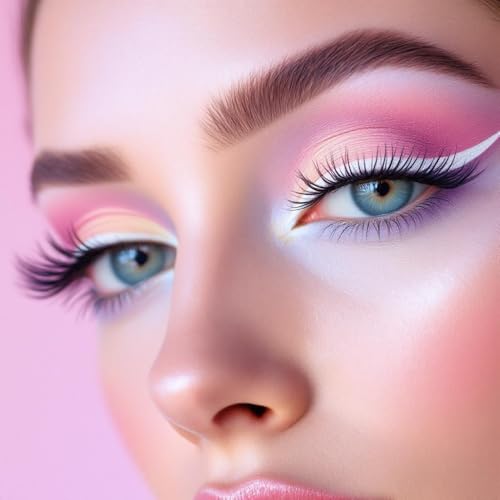 12 pcs Italia Deluxe Ultra Fine White Eyeliner, Creamy, Long Lasting, High Pigmented Pencil (1004 White)