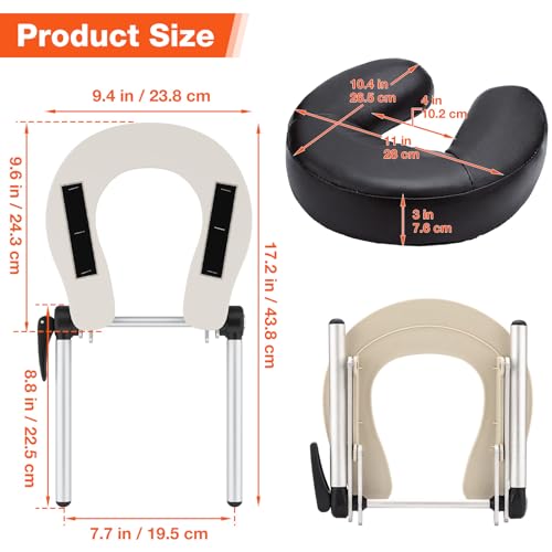 Udefineit Adjustable Massage Table Face Cradle & Pillow
