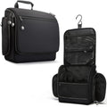 VENTURE 4TH Hanging Travel Toiletry Bag for Women & Men ? Large Toiletry Organizer with 18 Compartments, Removable TSA Pouch, Travel Wash Bag for Toiletries, Makeup & Shaving Kit (Black)