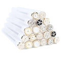 SenRocc 20pcs Reusable Pearl-Diamond Lash Spoolies with Tubes - Eyelash & Mascara Applicators