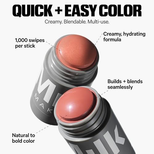 Milk Makeup Lip & Contour Cream Stick Bundle, Light Skin Tones ? Cream Lip + Cheek in Werk & Contour Sculpt Stick in Toasted ? Hydrating & Buildable Formula