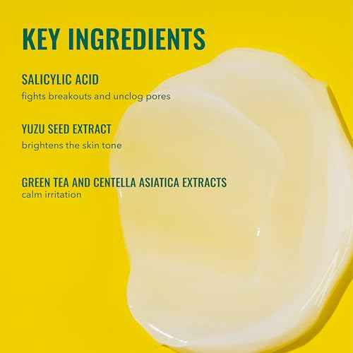 Good Molecules Yuzu Blemish Gel Cream - Lightweight Gel Moisturizer with Salicylic Acid, BHA and Natural Extracts to Target Acne, Even Skin Tone, and Texture - Skin Care for Face