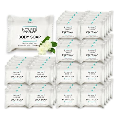 Avistar Hotel Soap Bars Bulk 60 Pack 0.5 oz Individually Wrapped