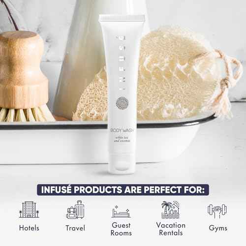 Infuse Travel-Size Hotel Body Wash Soap, 1 oz. (Case of 200)