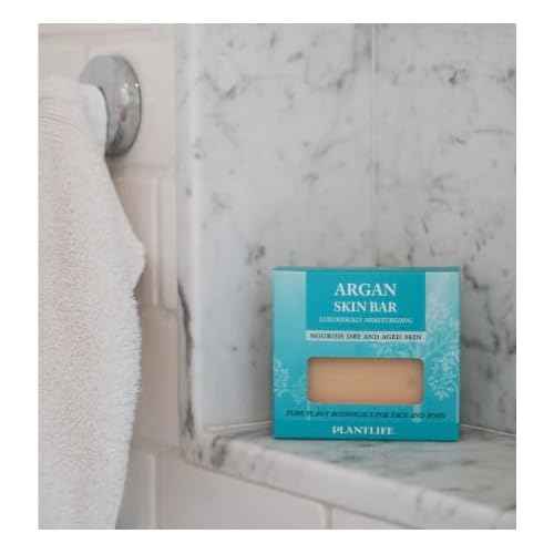 Plantlife Argan 6-Pack Bar Soap - Moisturizing and Soothing Soap for Your Skin - Hand Crafted Using Plant-Based Ingredients - Made in California 4.5oz Bar
