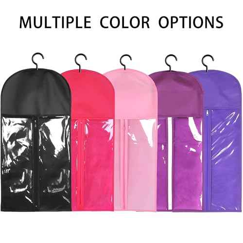 3-PCS Wig Storage Bags with Hangers ? Premium Hair Extension Organizer for Multiple Wigs, 60cm x 30cm Dust-Proof Closet Savers (Purple)