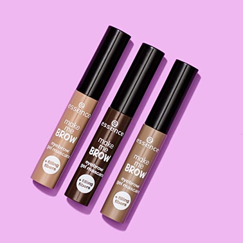Essence Make Me Brow Eyebrow Gel 3-Pack - Fiber-Filled & Vegan