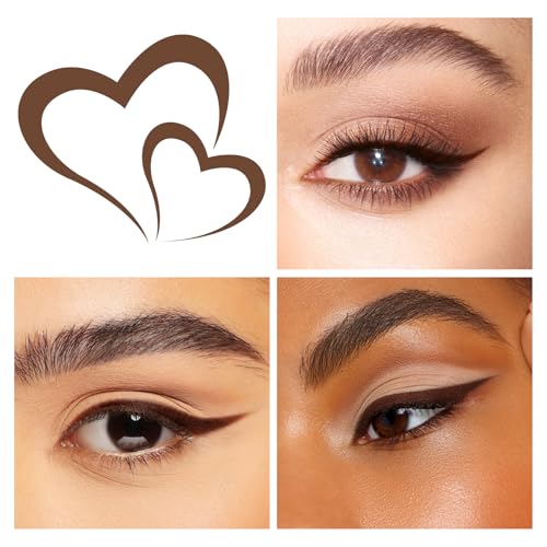 Waterproof Liquid Eyeliner Pen with Fine Brush Tip – Red Brown