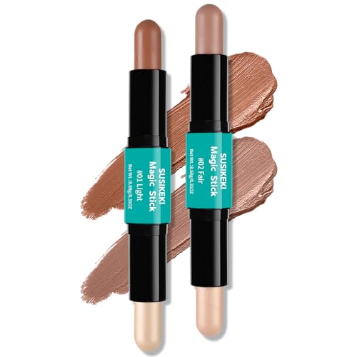 Contour Stick Duo - Dual-Ended Highlighter & Bronzer for Face Shaping
