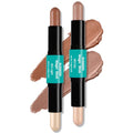Contour Stick Duo - Dual-Ended Highlighter & Bronzer for Face Shaping