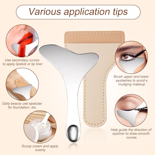 Gosknor Stainless Steel Eyeliner Stencil with Leather Case