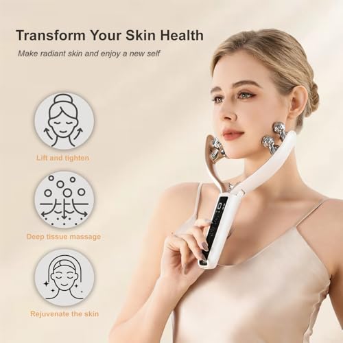 5-in-1 Facial Massager with 3D Roller & Heat