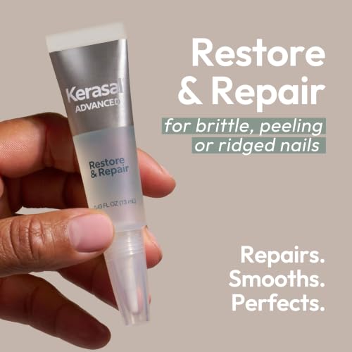 Kerasal Restore & Repair Nail Care Brush - Damaged Nail Treatment, 0.43 oz