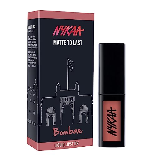 Nykaa Matte to Last Transfer Proof Liquid Lipstick 01 Bombae