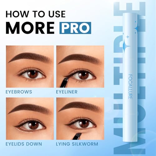 FOCALLURE Dark Brown Eyebrow Pomade - Long-Lasting Brow Filler