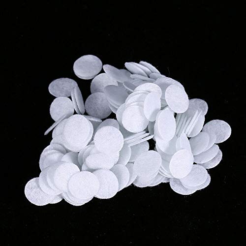 100 Pcs Microdermabrasion Cotton Filters Replacement 10 mm Dia Microdermabrasion Filters Facial Vacuum Filters Accesories Sponge Filter for Comedo Suction Microdermabrasion, White