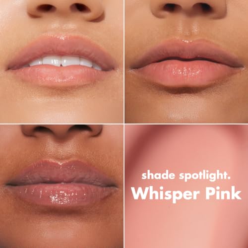 Lip Lacquer - Whisper Pink Ultra-Shine, Non-Sticky, Hydrating Lip Gloss