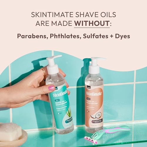 Shaving Oil & Moisturizer for Women - Coconut Bliss, 7.3 Fl Oz - Hydrating & Softening