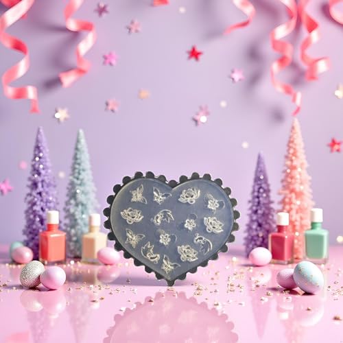 Silicone Nail Art Mold 3D Pattern Design for DIY False Nails & Decorations