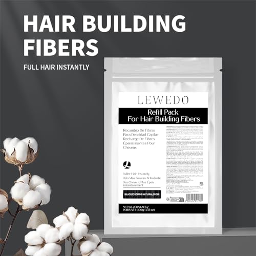 Hair Building Fibers Refill 100g - Instant Thickening for All Hair