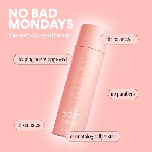 MONDAY HAIRCARE Sleek Hold Hairspray 10 oz – 2 Pack