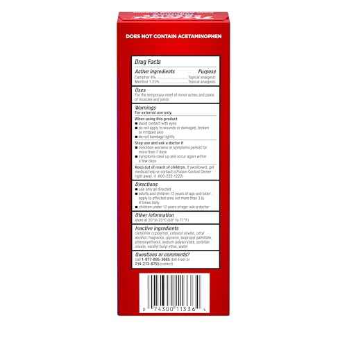 Tylenol Precise Nighttime Pain Relieving Cream, Topical Relief with 4% Camphor & 1.25% Menthol for Fast Acting & Penetrating Joint & Muscle Pain Relief, Calming Scent for Relaxation, 4 oz