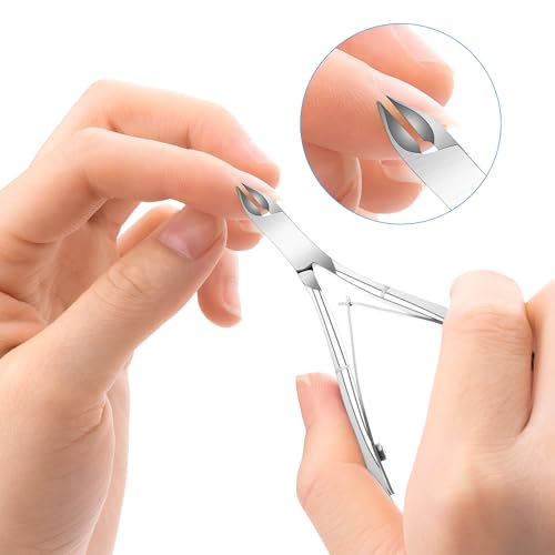 Professional Stainless Steel Cuticle Nippers 4-Pack - 1/2 Jaw Clipper