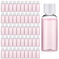 200 Pcs 1.7 oz Travel Bottles for Toiletries Empty Clear Plastic Refillable Small Travel Size Bottles for Liquids with Flip Cap Shampoo Lotion Conditioner Soap Shower