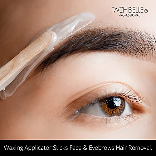 Tachibelle Wooden Wax Sticks - Body Eyebrow, Lip, Nose Small Waxing Applicator Sticks for Hair Removal and Smooth Skin Professional Spa - 2 in 1 (pointed and slanted) (Pack of 500)