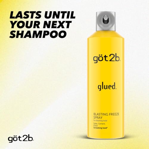 Got2B Glued Blasting Freeze Hairspray 12 oz 2-Pack Strong Hold, Extreme Style