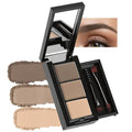 3-Color Eyebrow Powder Kit with Mirror & Brush