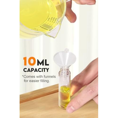 6pack Mascara Tubes Empty for Castor Oil, 10ML Mascara Wand Tube, Eyeliner Tube & Lip Gloss Tube Kit with Funnel, Travel Mascara Tube for Eyelashes Serum Eyebrows Growth Oil, DIY Skin Care Essentials¡¦