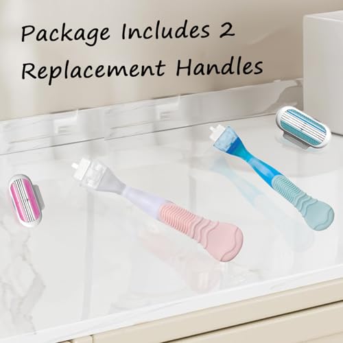 Replacement Razor Handle ? 2 Pack Anti-Slip Handle Compatible with Gillette Venus Women's Razors