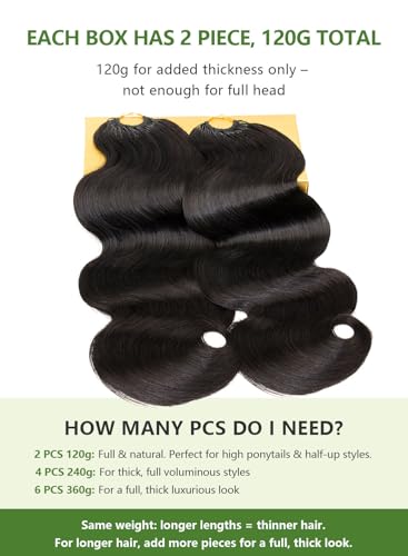 MLIP 16 Inch Feather Crochet Hair for Black Women - Body Wave