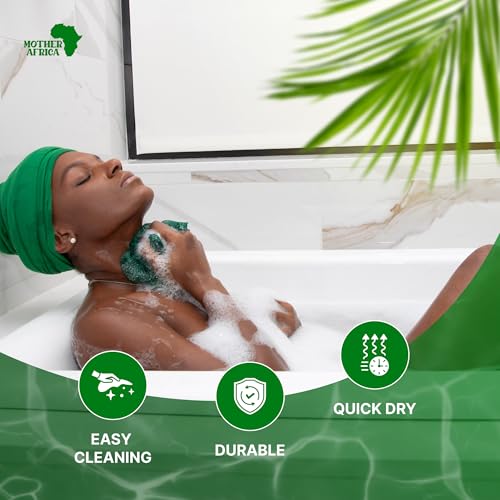 Mother Africa African Net Sponge 2-Pack - Authentic Exfoliating Body Scrubber