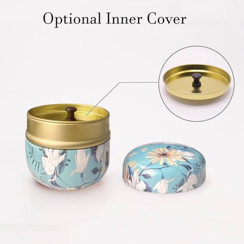 Body Powder Puff with Container - Soft Artificial Wool, Travel Case