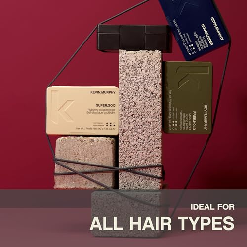 KEVIN.MURPHY SUPER.GOO - Sculpting Rubbery Gel - For All Hair Types - Curl Enhancer - Natural Finish & Firm Hold Hair Gel - Water Soluble - Paraben Free - 100 g / 3.5oz