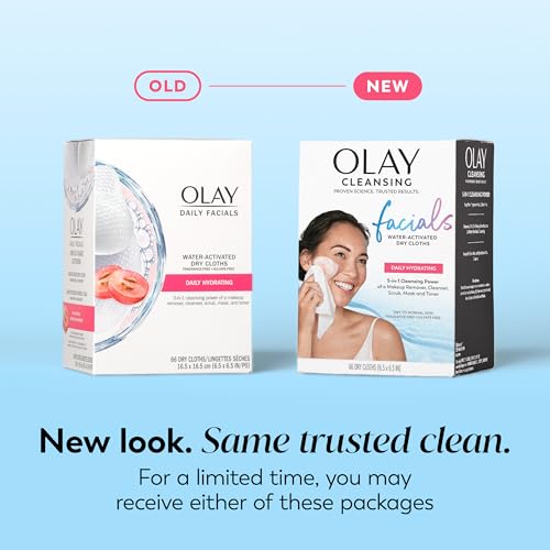 Olay Daily Facials Hydrating Makeup Remover Wipes, 66 ct