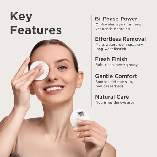 BIOCHEM Bi-Phase Eye & Lip Makeup Remover | Waterproof Mascara Cleanser