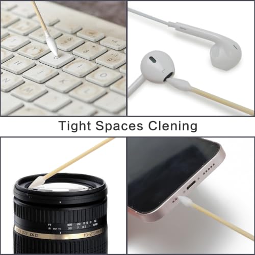 500-Piece 6-Inch Gun Cleaning Swabs with Storage Case