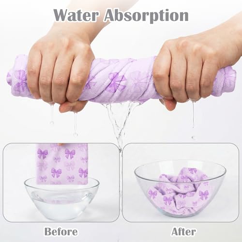 Microfiber Hair Towel Wrap 2-Pack Quick Dry Turban for Kids