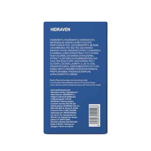 Sesderma HIDRAVEN Foamy Soap-Free Cream, Gentle Cleanser for Delicate Skin with Natural Plant Extracts, 10.2 fl oz