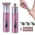 SUFU SUFU 2 in 1 Electric Foot Callus, USB Rechargeable Electric Foot File Grinder with Digital Display, Cordless Aluminum Pedicure Tools for Feet,Nail Care,Dead Skin (Pink)