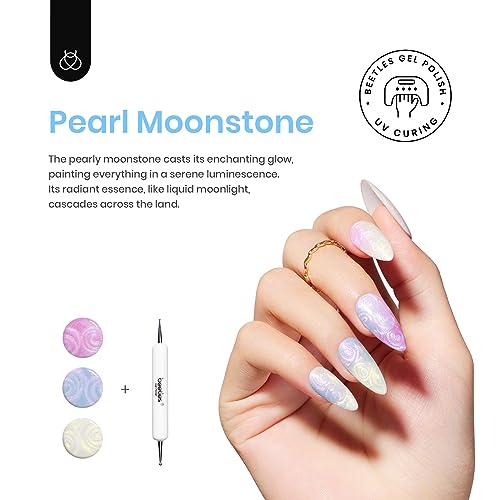 Beetles Pastel Pearl Gel Nail Polish, 12 Colors Colors Macaron Pink Blue Green Yellow Purple Soft Pastel Shimmer Pearl White Pink Purple Mermaid Gel Polish